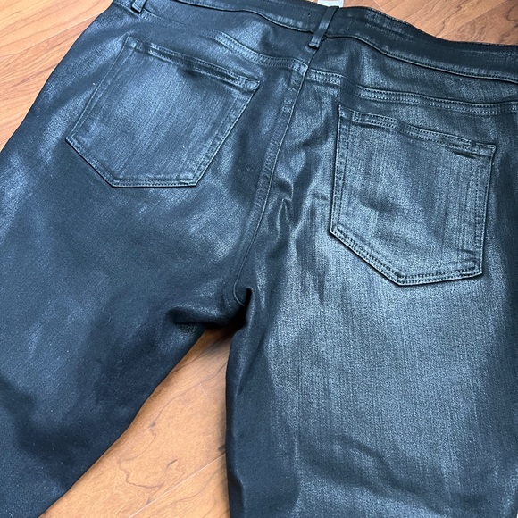 NWT Loft Plus Size 18 Shimmer slim pocket skinny jeans in Black - Picture 4 of 5